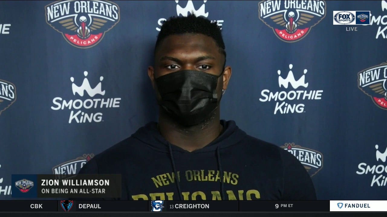 Zion Williamson on being named a reserve to the NBA All-Star Game | Pelicans Live
