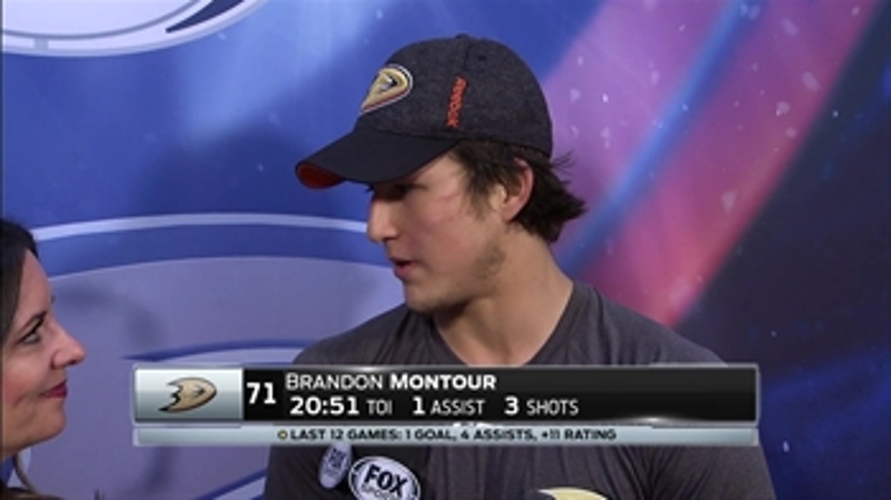 Brandon Montour on what Ducks can expect from Flames