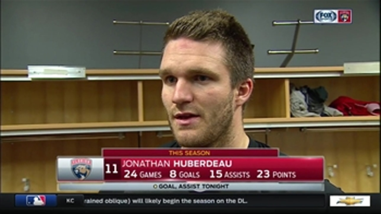 Jonathan Huberdeau: They took advantage of our slow start