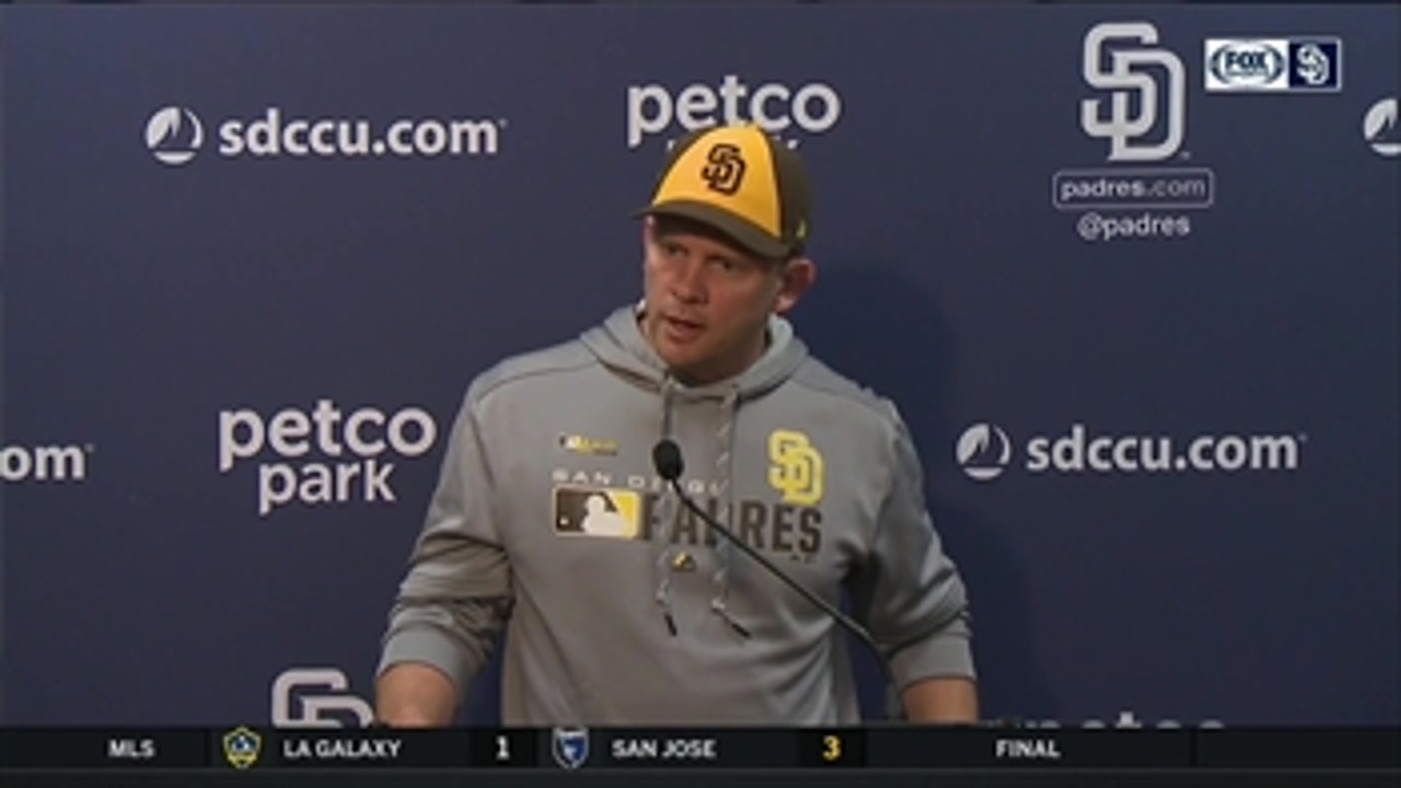 Padres skipper Andy Green reflects on the defeat