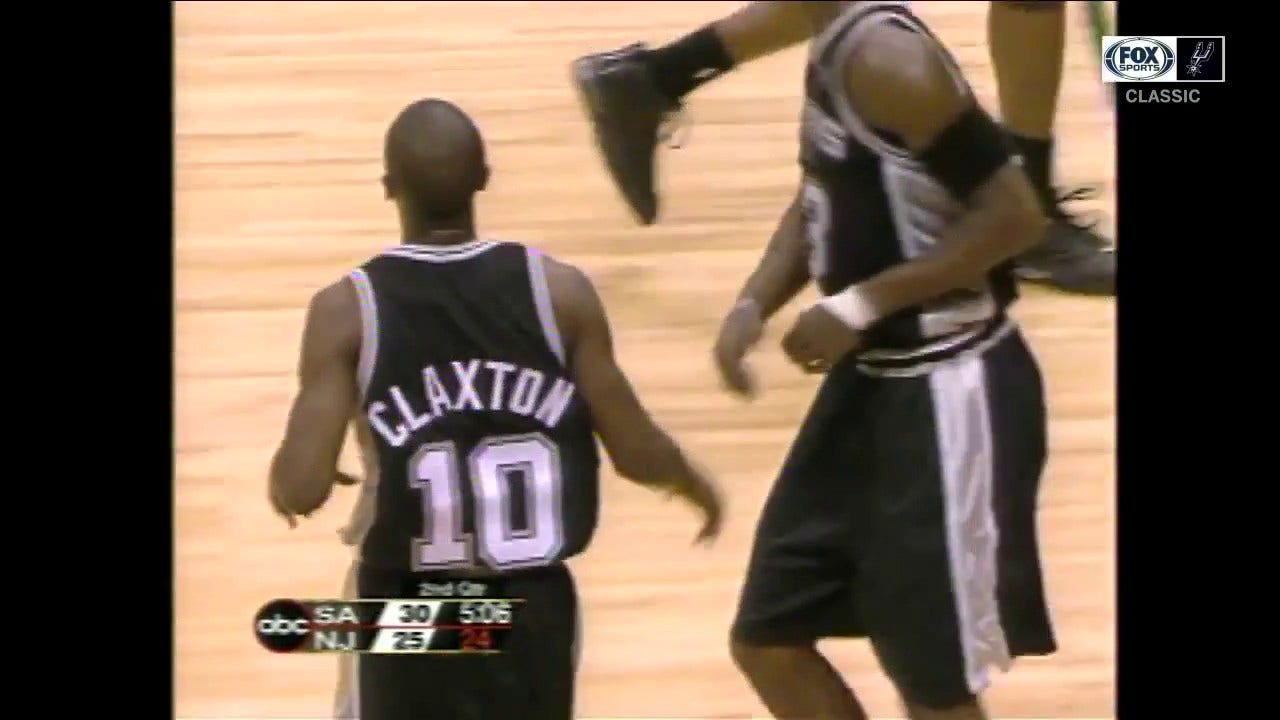 WATCH: Claxton hits the Long Jumper ' Spurs CLASSICS