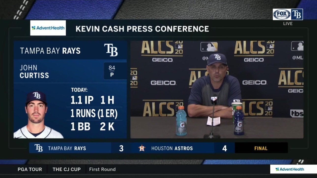 Kevin Cash talks Rays' walk-off loss to Astros in Game 5 of ALCS