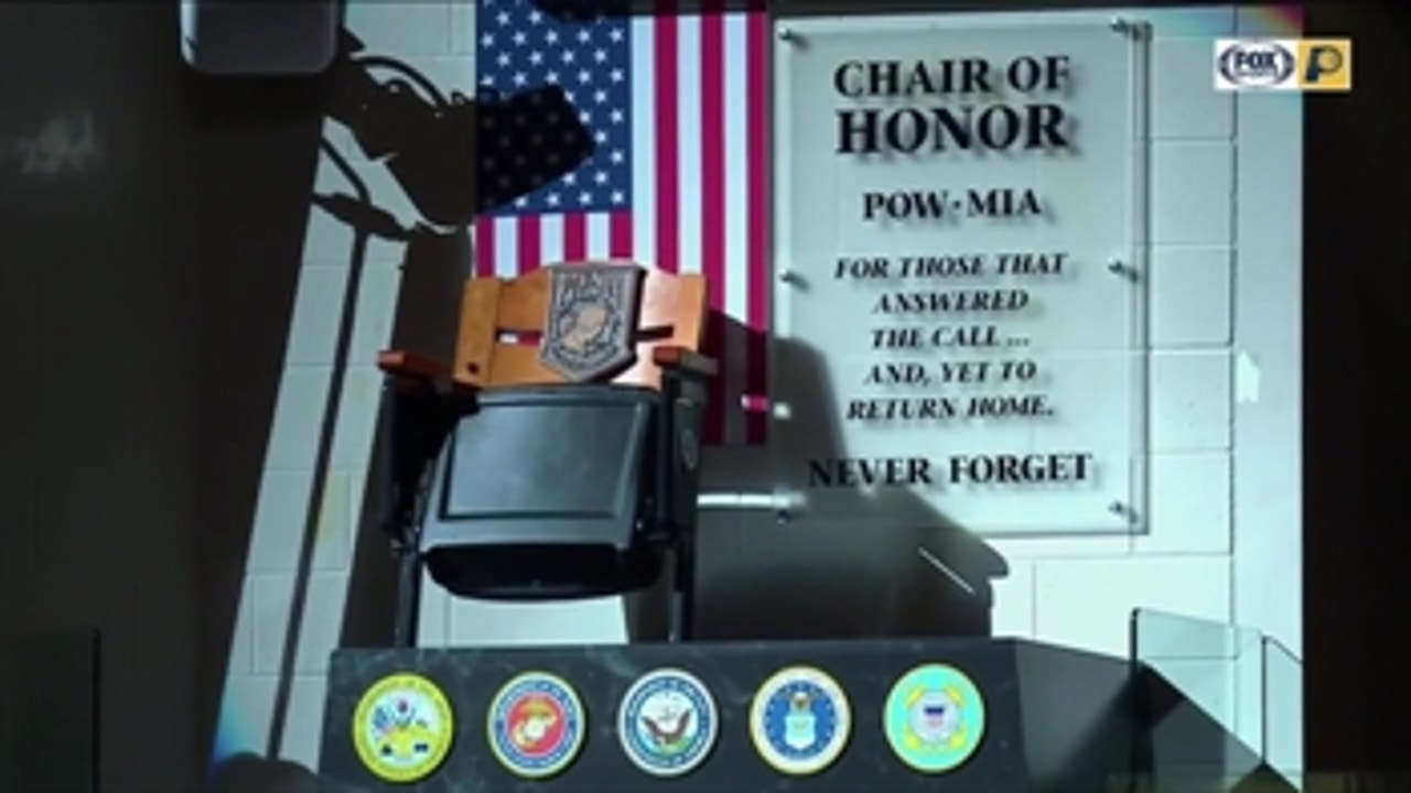 Pacers unveil POW-MIA Chair of Honor