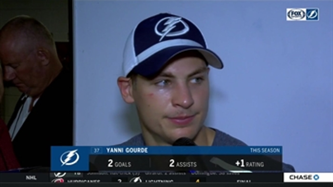 Yanni Gourde recaps Lightning win