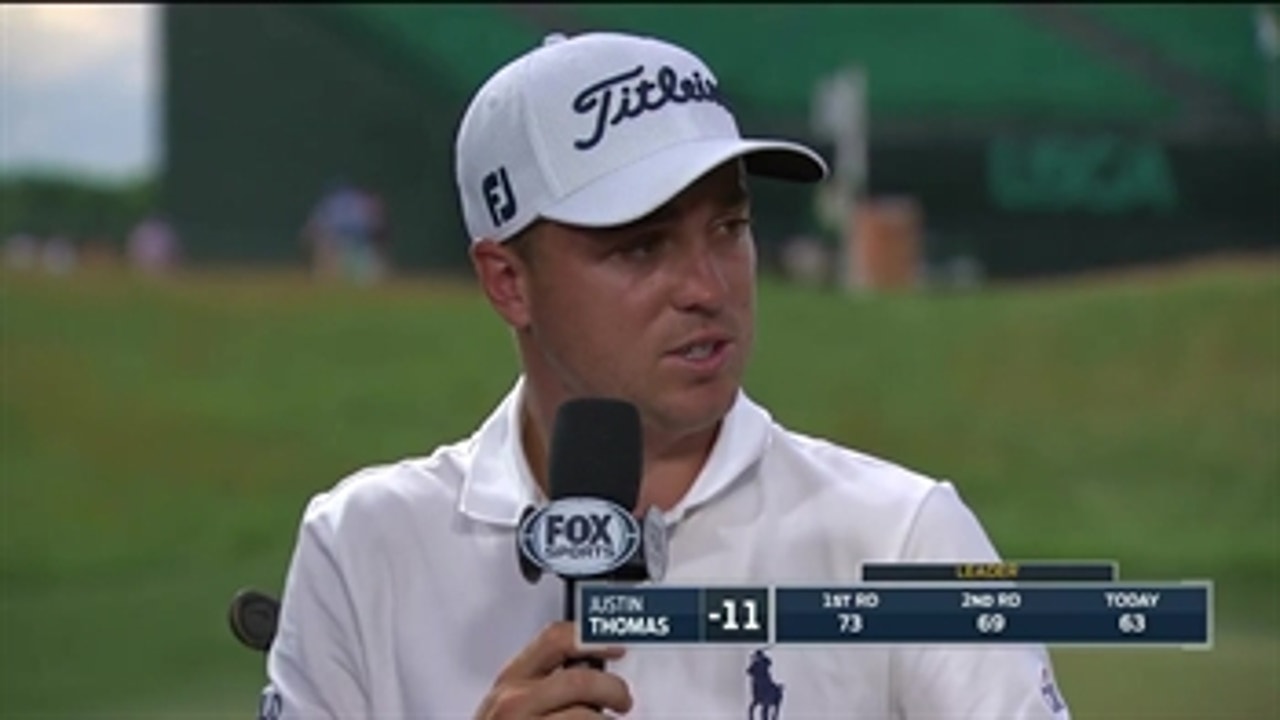 Justin Thomas sits down with Shane Bacon after his historic round