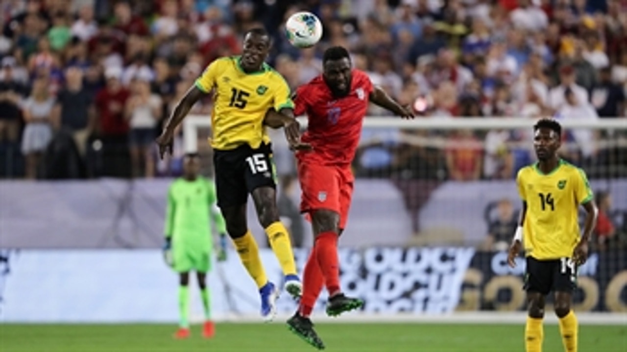 Tempers flare as Altidore, Flemmings are both given yellow cards ' 2019 CONCACAF Gold Cup Highlights