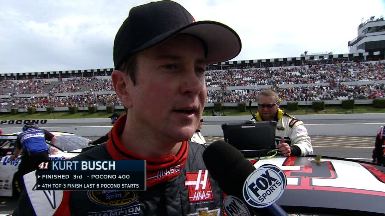 Kurt Busch Takes Two Tires and Finishes 3rd At Pocono