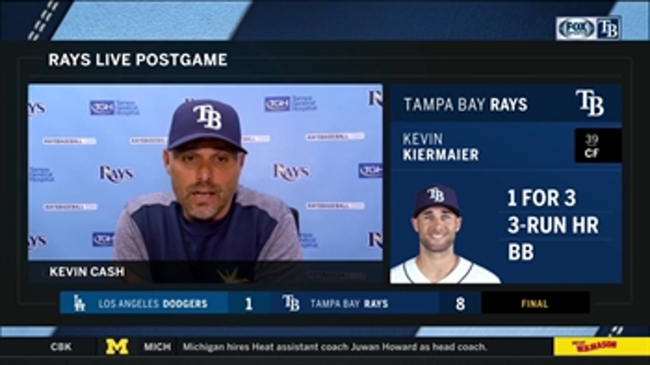 Kevin Cash says Kevin Kiermaier's defense, Avisail Garcia's bat were huge in win over Dodgers