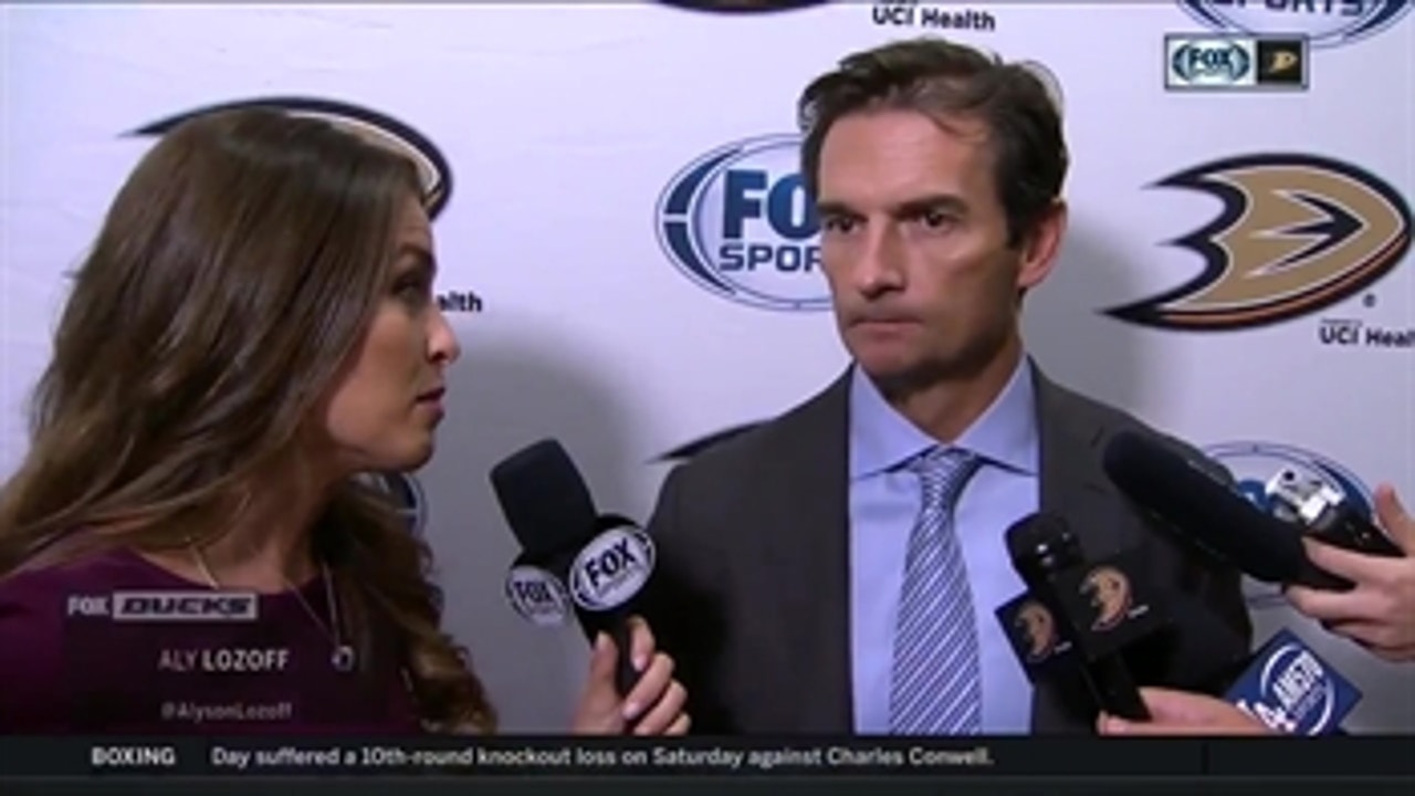Dallas Eakins after Ducks 5-2 victory
