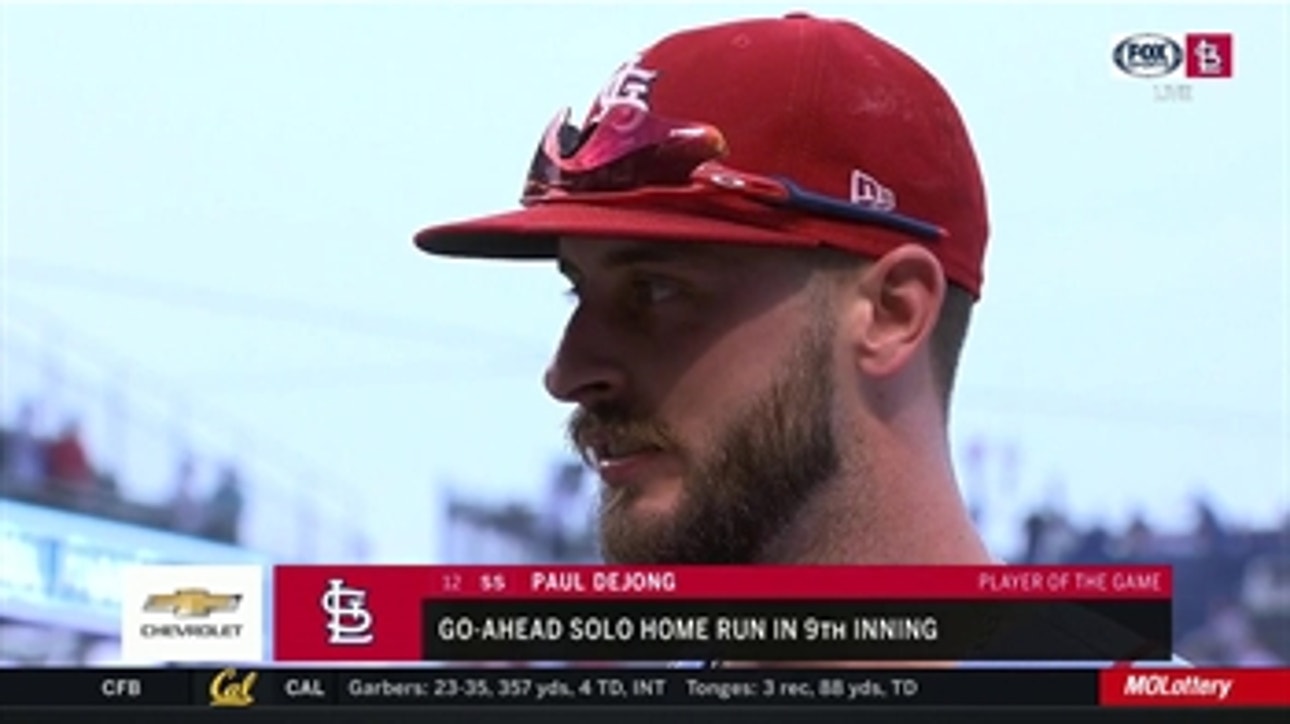 DeJong: 'This one feels nice' after beating Cubs