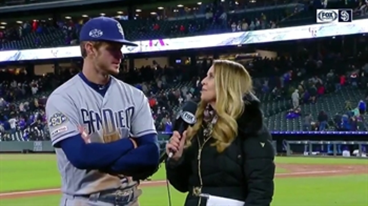 Wil Myers talks about his big night after the win