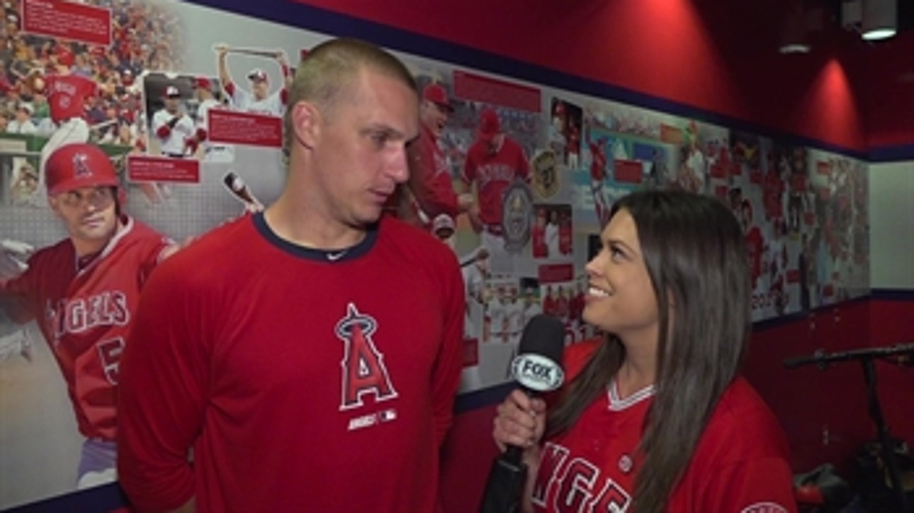 Garneau on Skaggs presence in Anaheim: "He told me to throw some hammers out there tonight."