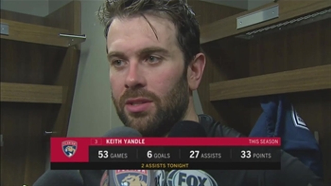 Keith Yandle impressed with Trocheck, Reimer after beating Oilers