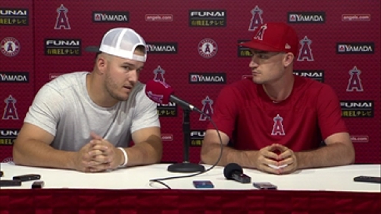 "It was a special moment for all of us." -Trout on Angel's honoring Tyler Skaggs