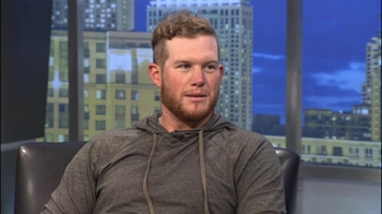 Craig Kimbrel talks about his trade to the Padres on Easter Sunday and why his pitching stance is so unique.