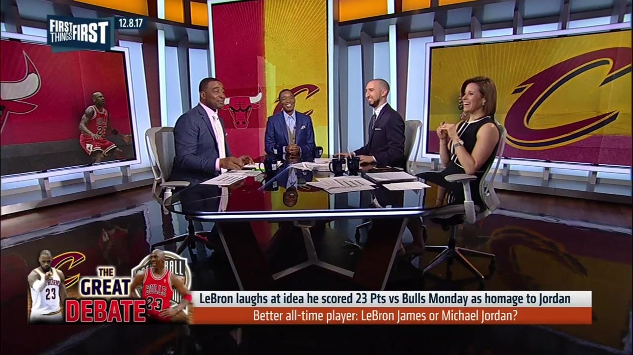 Isiah Thomas joins Nick and Cris to talk M.J. vs LeBron, Kyrie's handles ' FIRST THINGS FIRST