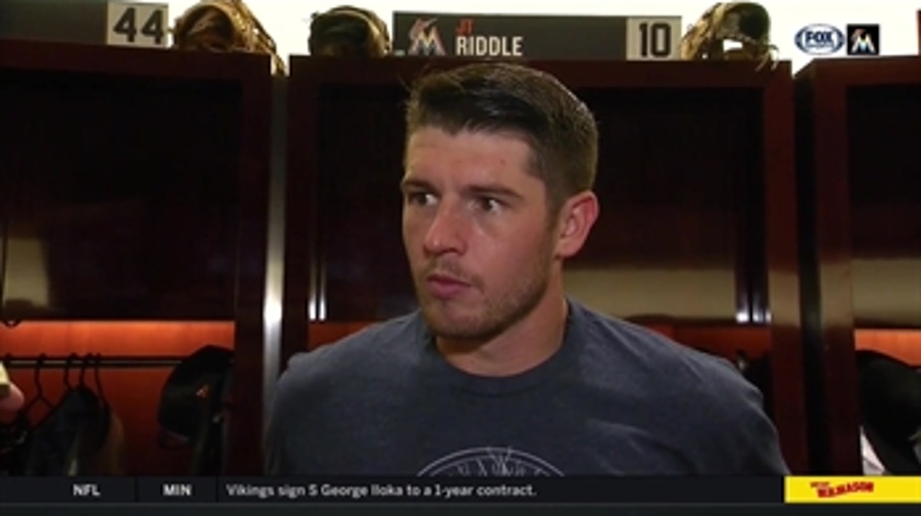JT Riddle talks about his pinch-hit 2-run home run, red-hot bat