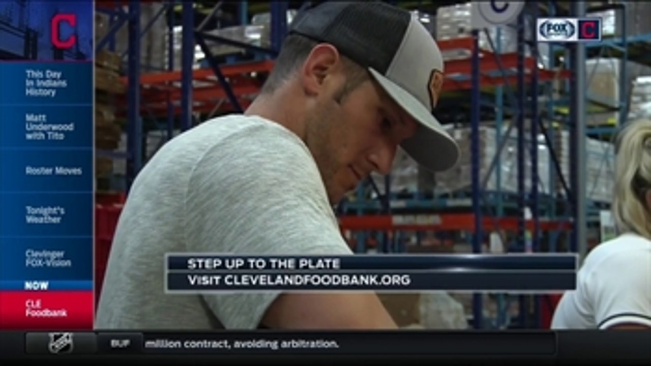Andre details Indians contribution at Cleveland Food Bank & upcoming competition with Royals