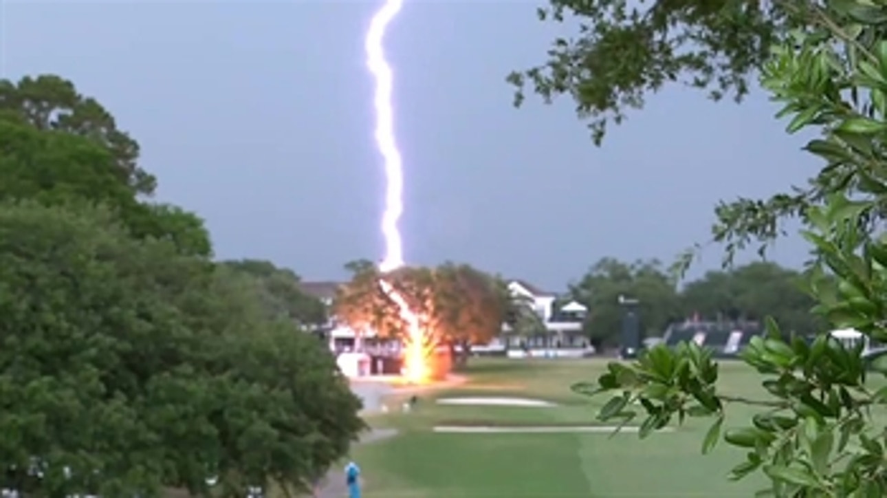 Crazy lightning strike delays the second round of the U.S. Women's Open