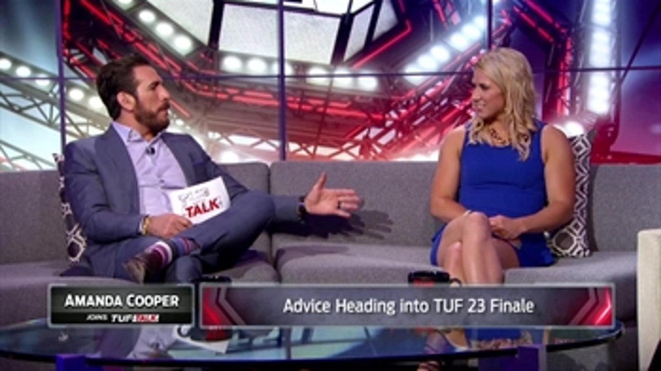 Kenny Florian gives Amanda Cooper tips for the TUF 23 Finale