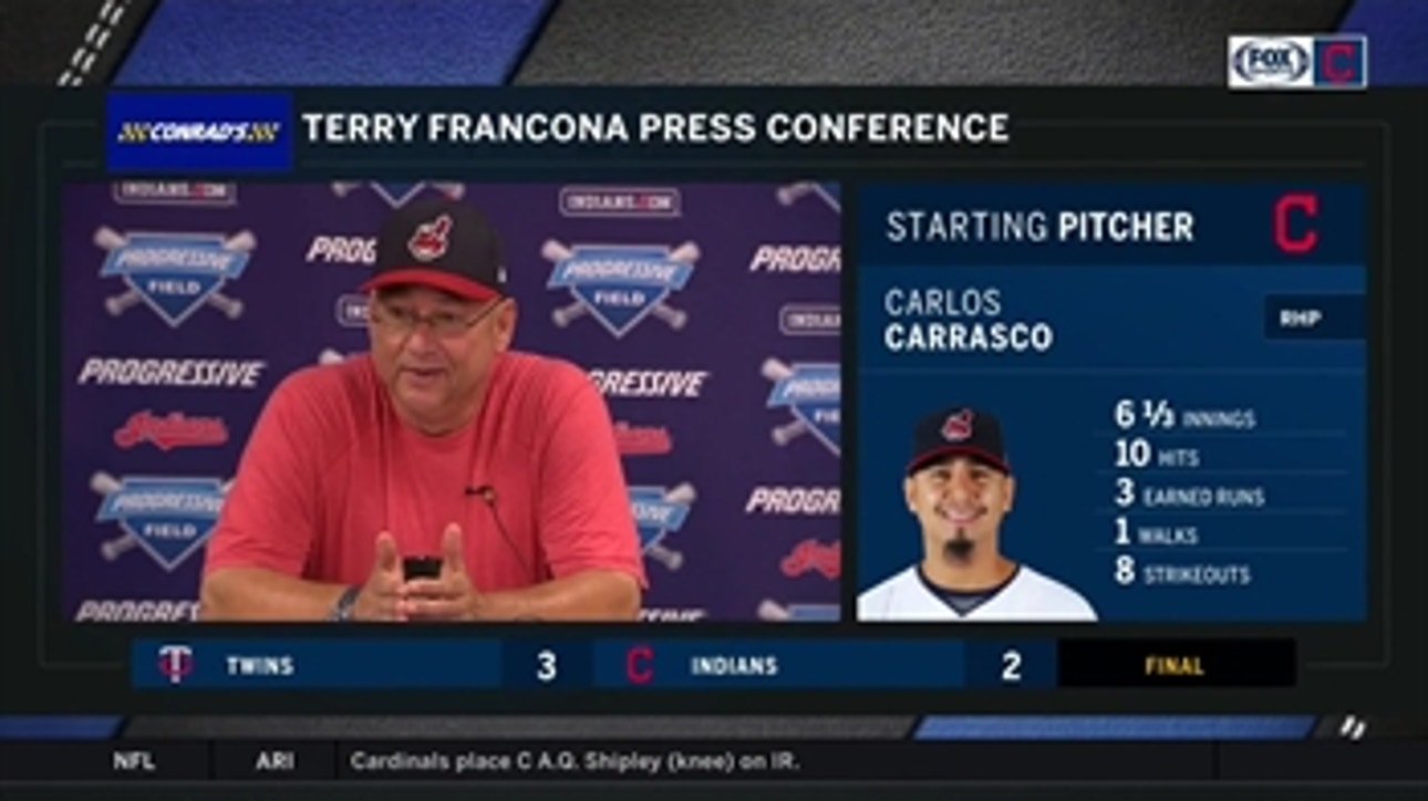 Terry Francona was encouraged by another good Andrew Miller appearance