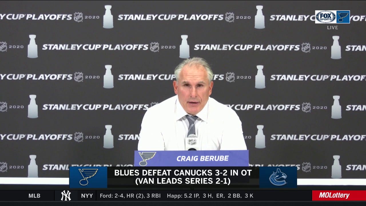 Berube on Kyrou against Canucks: 'Might've been the most competitive game I've seen him play'
