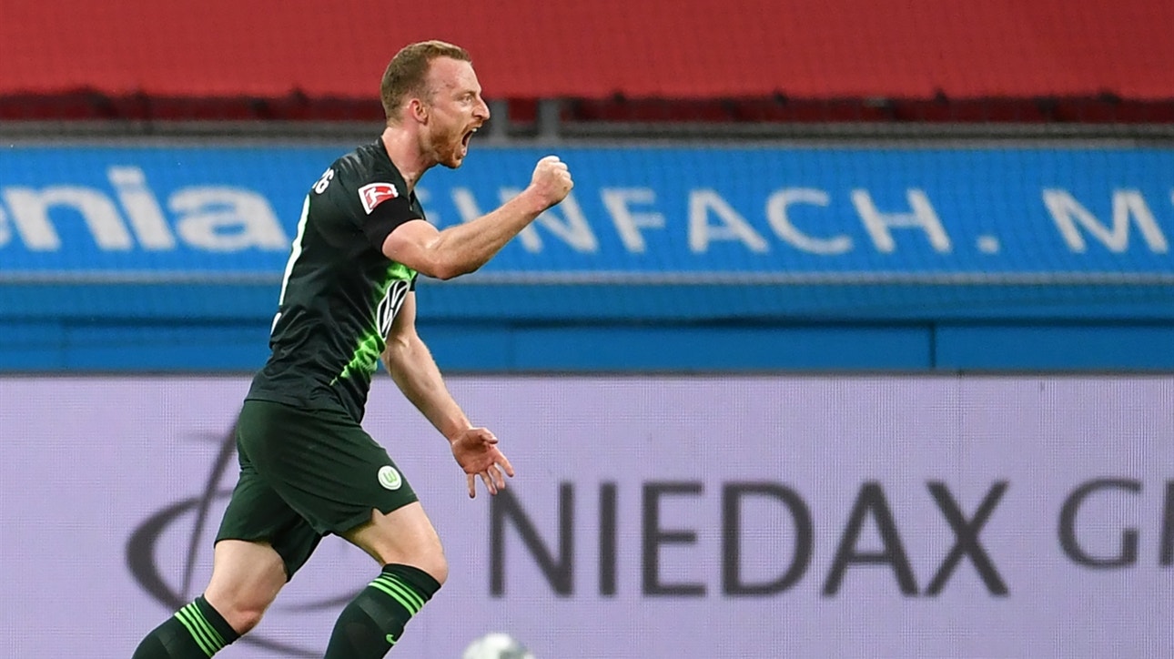 Kevin Mbabu pulls Wolfsburg level with Frankfurt off great cross from Maximillian Arnold