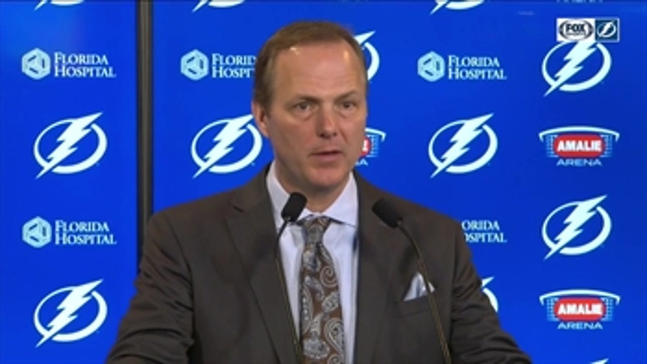Jon Cooper says Louis Domingue "stood tall" after win over division rival Bruins