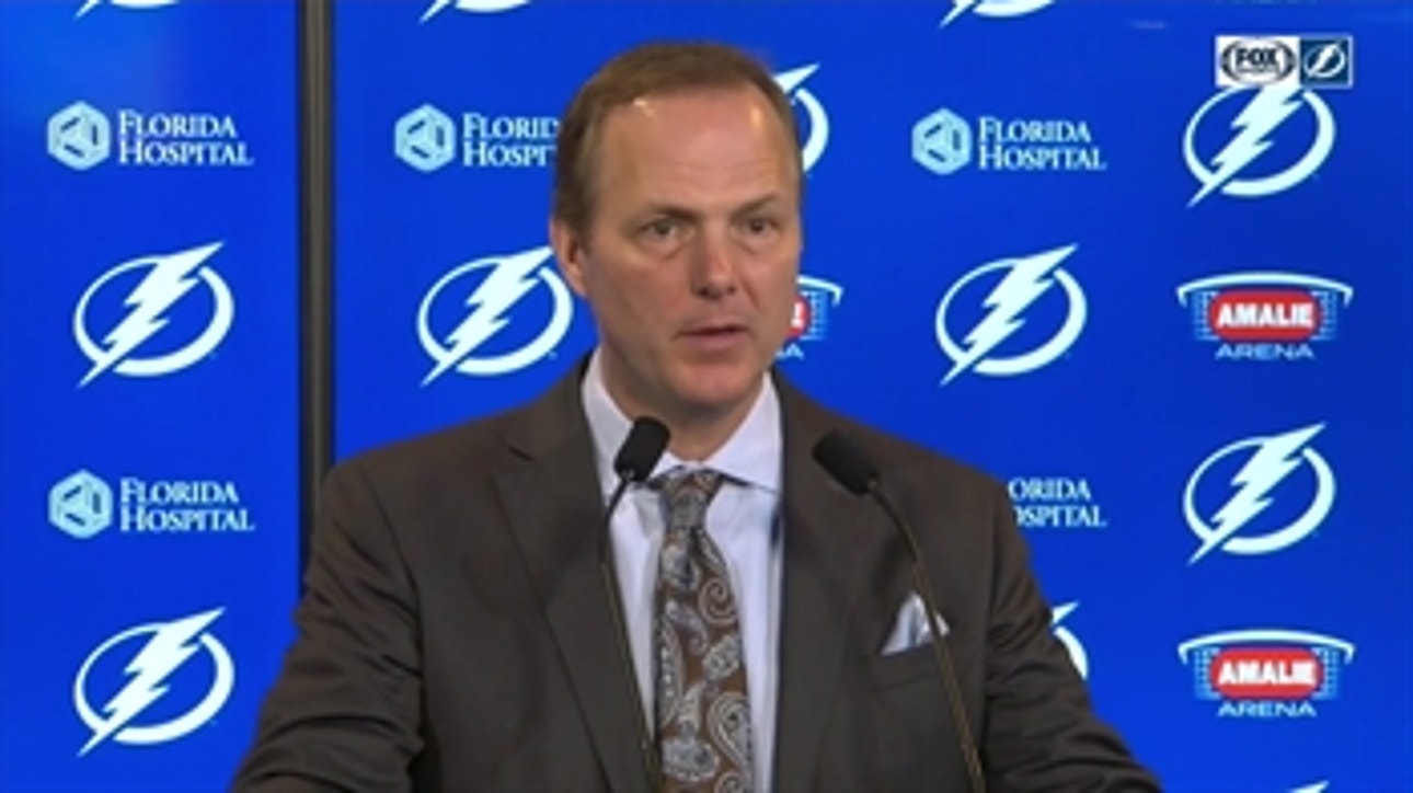 Jon Cooper says Louis Domingue "stood tall" after win over division rival Bruins