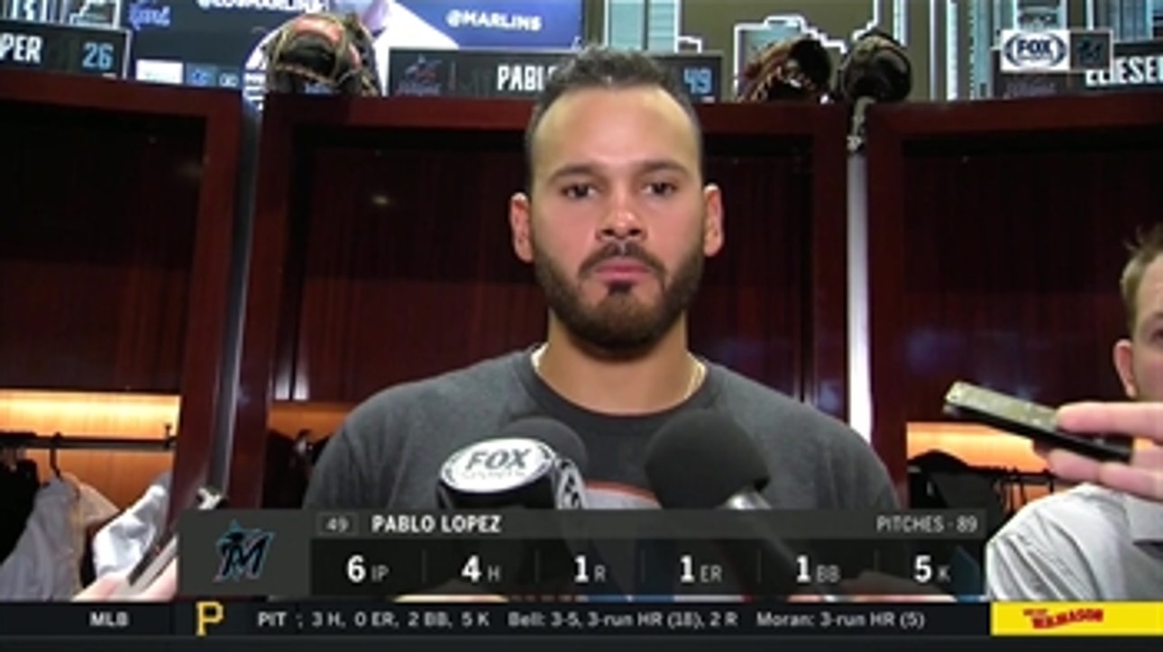 Pablo Lopez reflects on his start: 'I felt pretty good with my stuff'