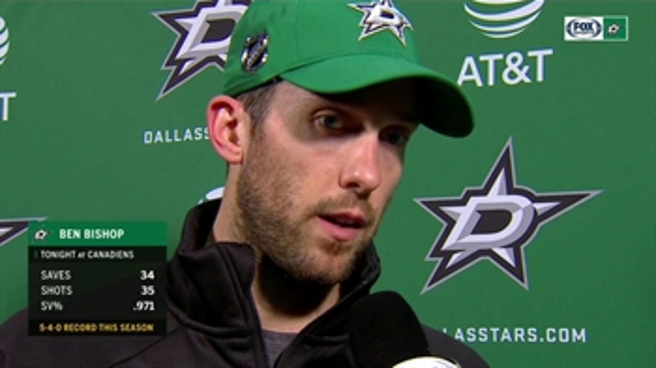 Ben Bishop on Stars win over the Montreal Canadiens ' Stars Live