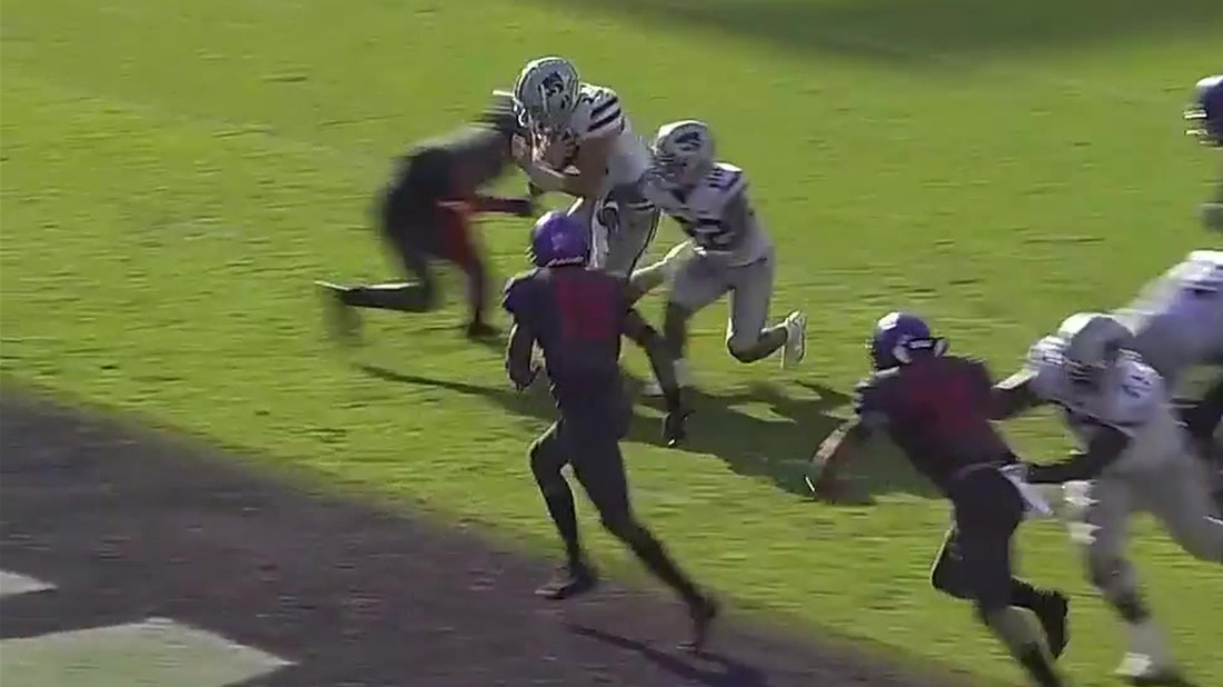 Kansas State's Will Howard punches in four-yard TD run to give Wildcats 14-7 lead over TCU