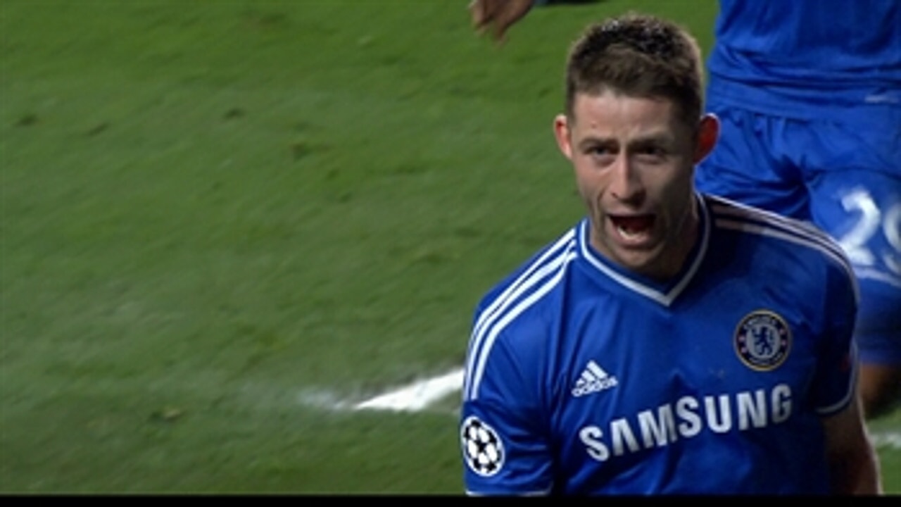 Cahill doubles Chelsea lead