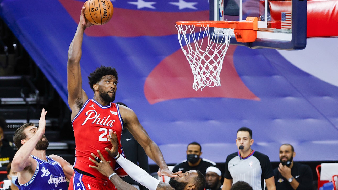 Chris Broussard: Joel Embiid's underutilized on 76ers despite the win vs LeBron's Lakers ' FIRST THINGS FIRST