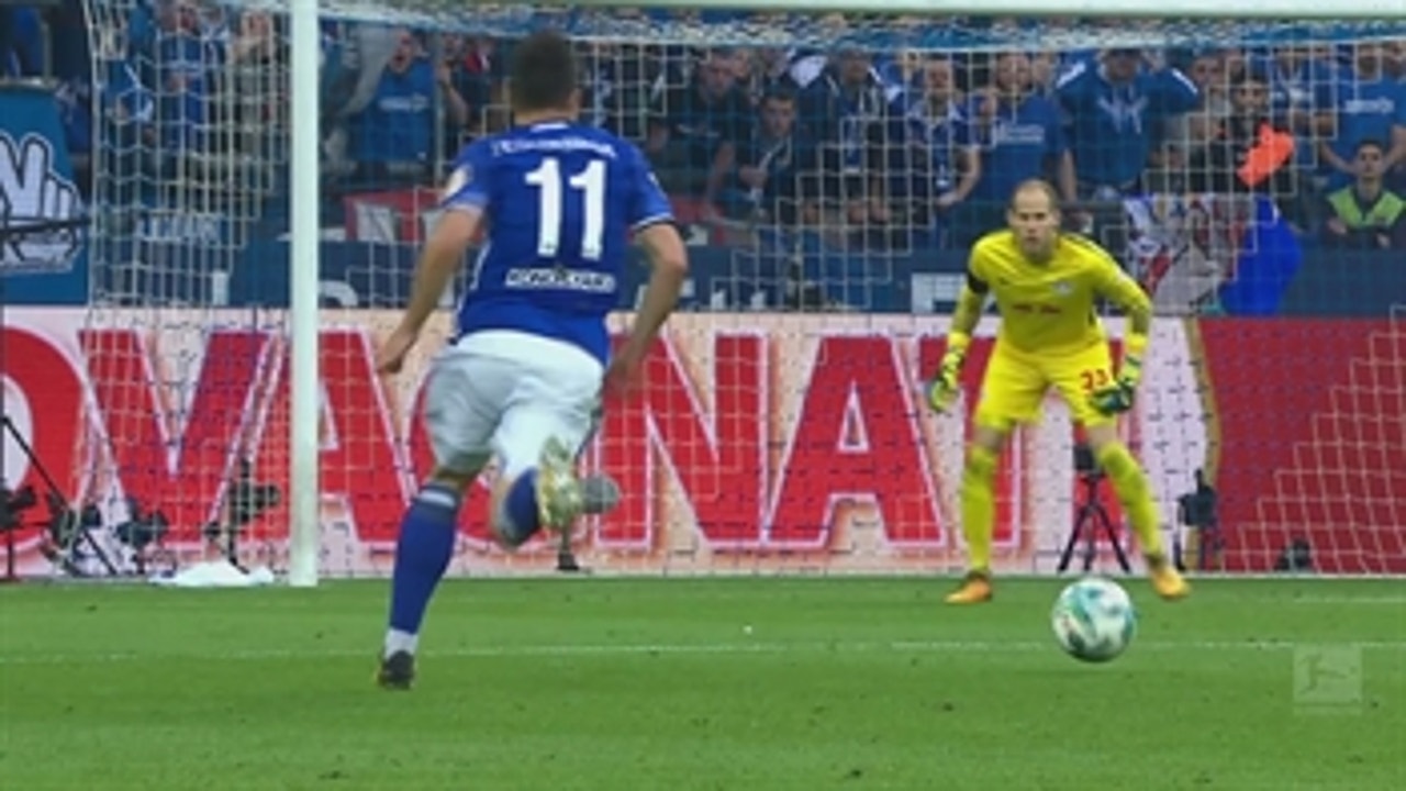 Yevhen Konoplyanka scores for Schalke against RB Leipzig ' 2017-18 Bundesliga Highlights