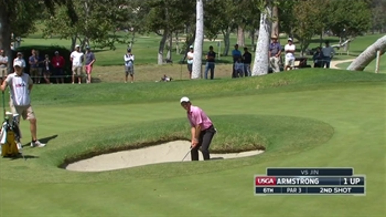 Dawson Armstrong get creative on his way out of the bunker