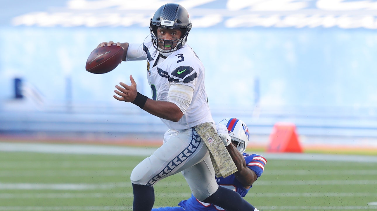 Michael Vick disappointed in Seattle: Russ Wilson suffers 4 turnovers & Seahawks fall to Bills ' FIRST THINGS FIRST