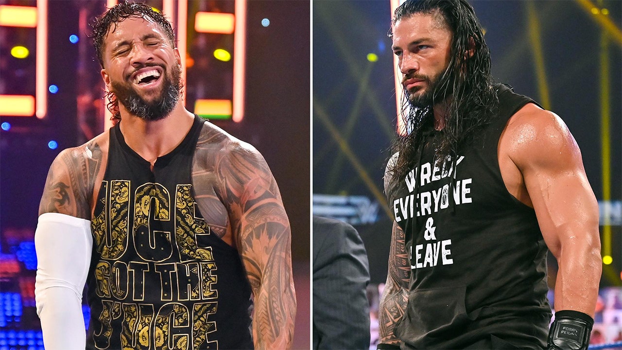 Roman Reigns and Jey Uso battle King Corbin and Sheamus in Samoan street fight