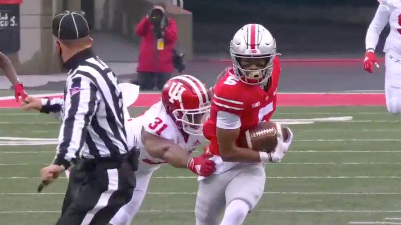 Justin Fields finds Garrett Wilson on consecutive plays for Ohio State TD, Buckeyes lead 7-0