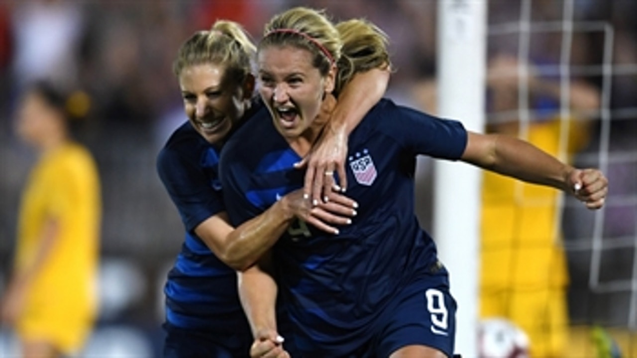 Lindsey Horan scores equalizer in the 90th minute ' 2018 TOURNAMENT OF NATIONS