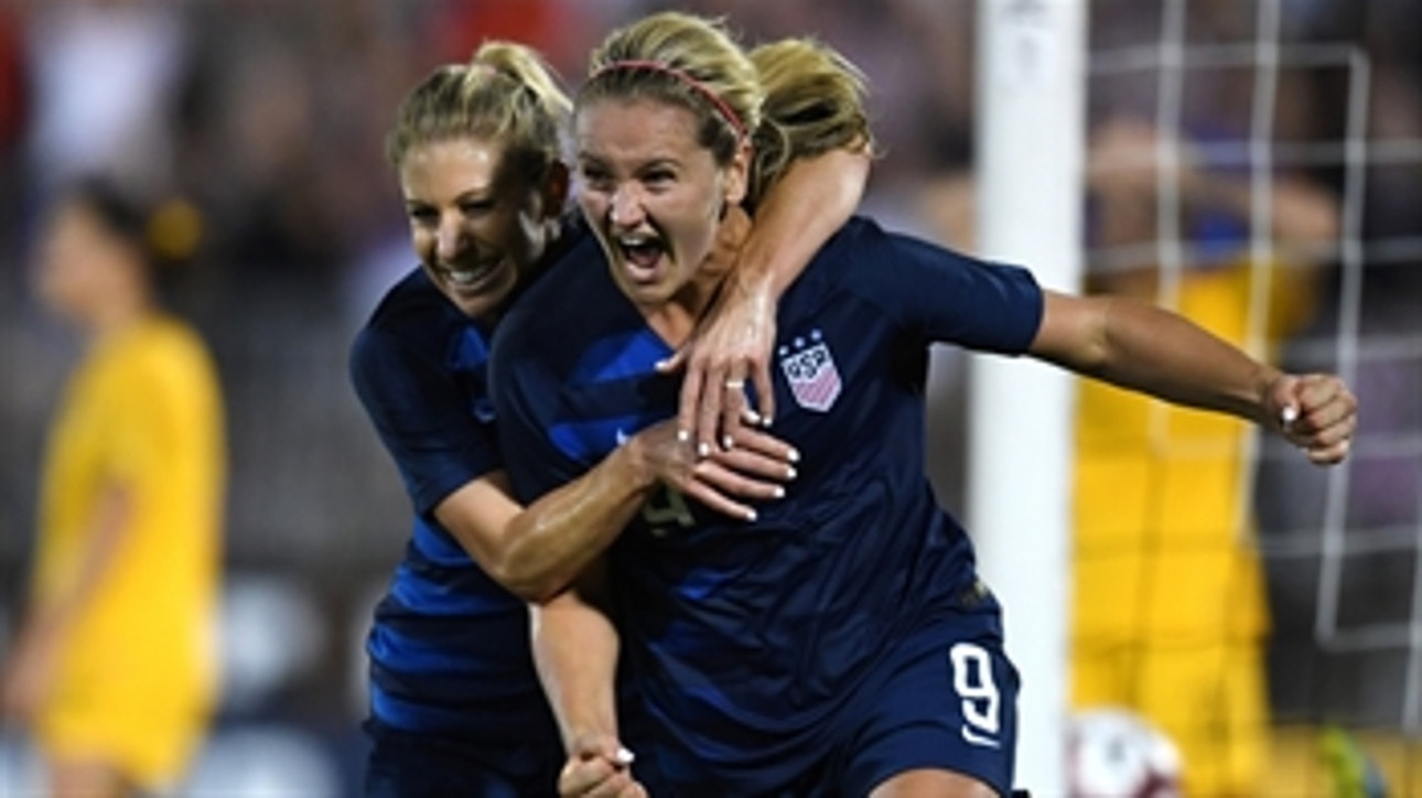 Lindsey Horan scores equalizer in the 90th minute ' 2018 TOURNAMENT OF NATIONS