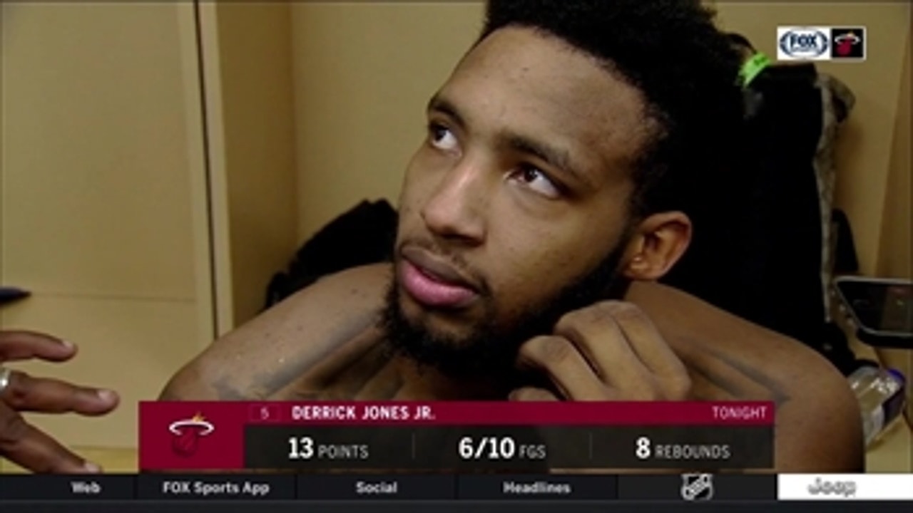 Derrick Jones Jr. talks about how his play is impacting Heat