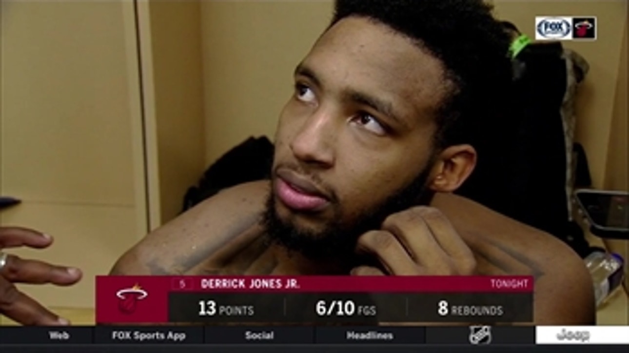 Derrick Jones Jr. talks about how his play is impacting Heat