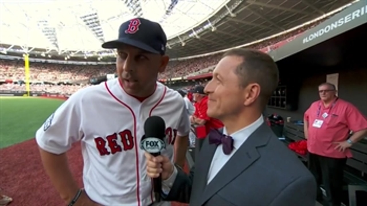 Ken Rosenthal interviews Alex Cora ahead of first pitch of the London series
