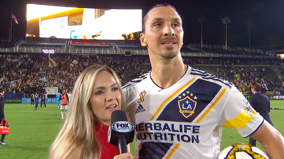 LA Galaxy's Zlatan Ibrahimovic on his sides 7-2 victory against Sporting KC: 'It's not over yet'
