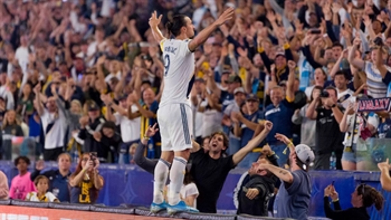 Watch Zlatan Ibrahimovic break LA Galaxy's season goal record with a hat trick