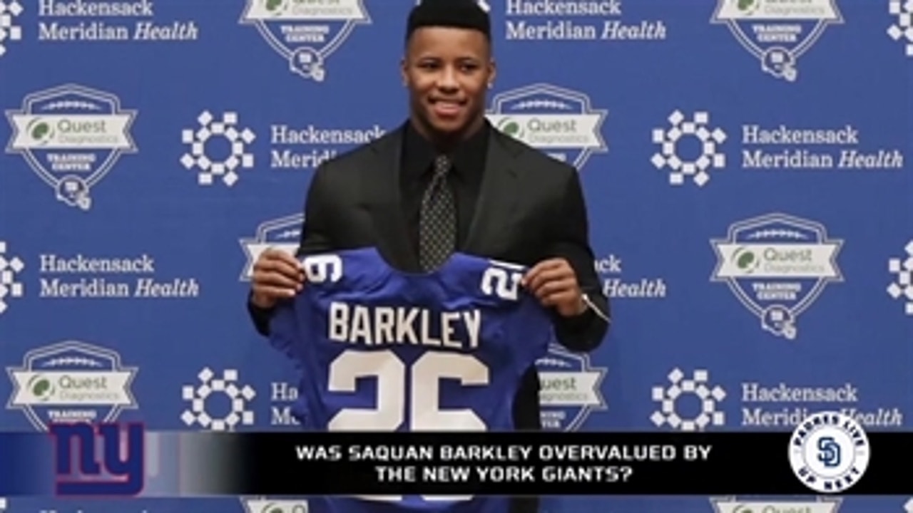 Did the Giants overvalue Saquon Barkley with their first pick?