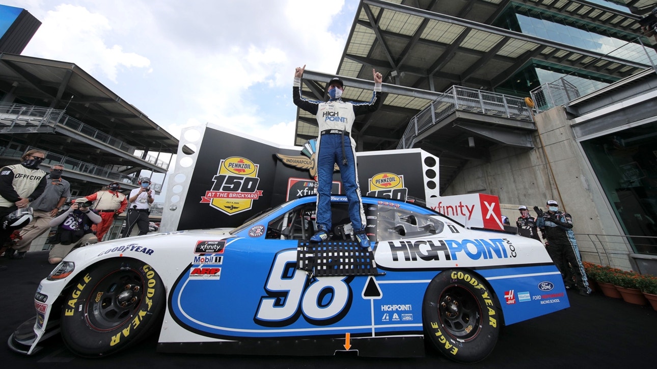 Chase Briscoe pulls away in final laps, wins Pennzoil 150 at The Brickyard