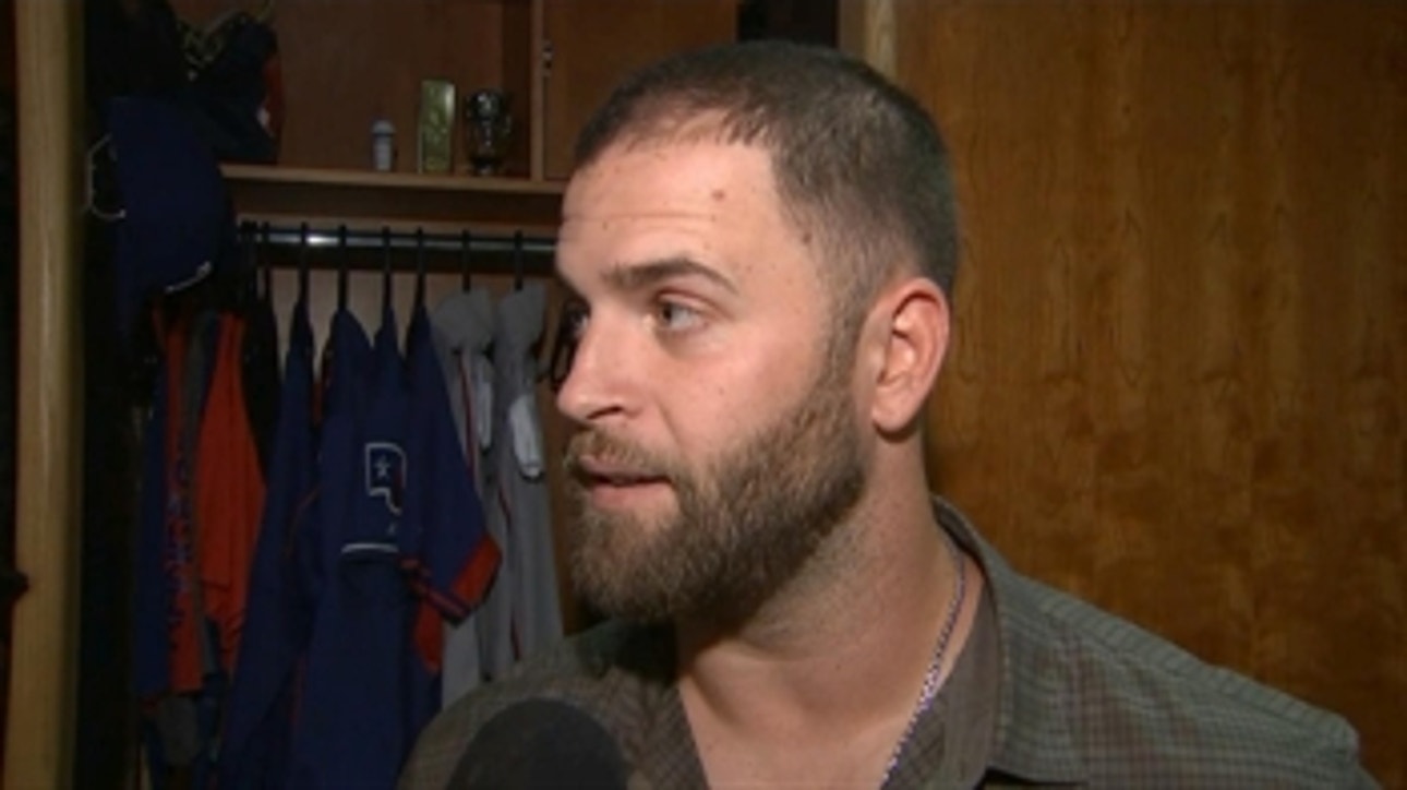 Mike Napoli: 'It was nice' to be back in Rangers' uniform
