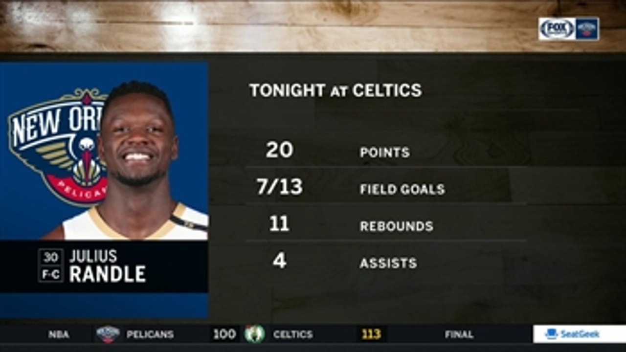 Julius Randle is stepping up as a Starter ' Pelicans Live